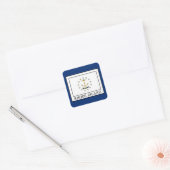 Rhode Island Quadratischer Aufkleber (Umschlag)