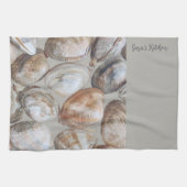 Rhode Island Quahog Clams Coastal Kitchen Towels Geschirrtuch (Horizontal)