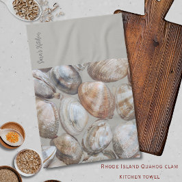 Rhode Island Quahog Clams Coastal Kitchen Towels Geschirrtuch