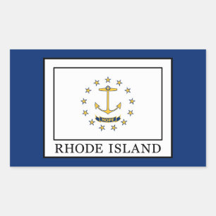 Rhode Island Rechteckiger Aufkleber