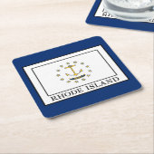 Rhode Island Rechteckiger Pappuntersetzer (angewinkelt)