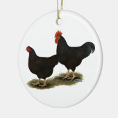 Rhode Island Red Bantams Keramik Ornament (Links)