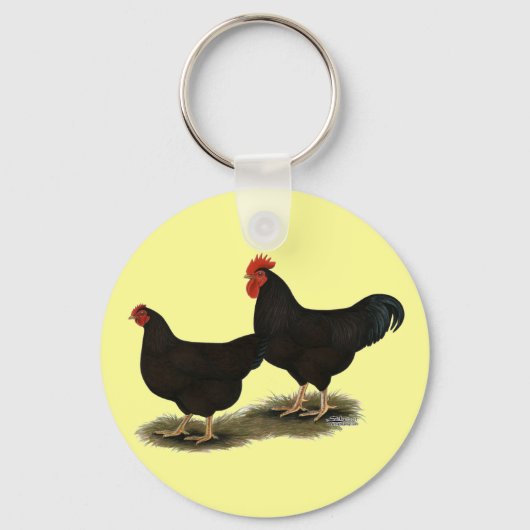 Rhode Island Red Bantams Schlüsselanhänger (Vorderseite)