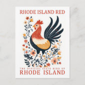 Rhode Island Red Bird of Rhode Island Postkarte (Vorderseite)