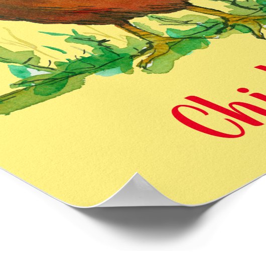 Rhode Island Red Chicken Lover Poster (Ecke)