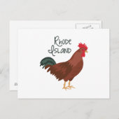 Rhode Island Red Chicken Staat Bird Postkarte (Vorne/Hinten)