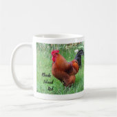 Rhode Island Red Hahn Kaffeetasse (Links)