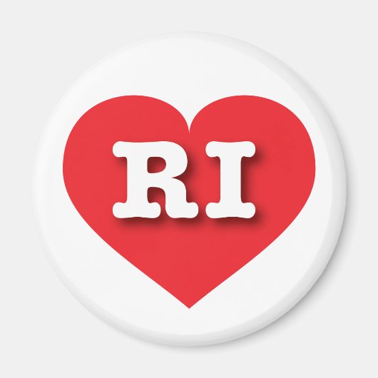 Rhode Island Red Heart - I Liebe RI Magnet (Vorne)