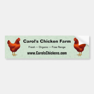 Rhode Island Red Hen Autoaufkleber