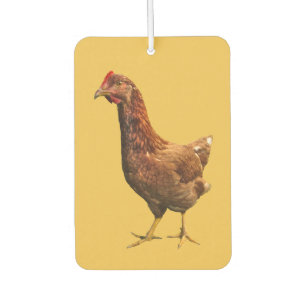 Rhode Island Red Hen Chicken Air Freshener Autolufterfrischer