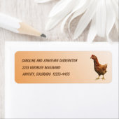 Rhode Island Red Hen Chicken Rücksendeadresse (Insitu)