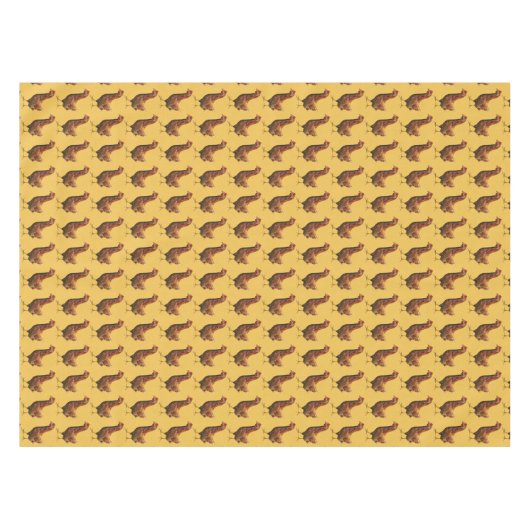 Rhode Island Red Hen Chicken Tableclout Tischdecke (Vorderseite (Horizontal))