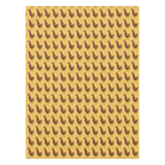 Rhode Island Red Hen Chicken Tableclout Tischdecke (Vorderseite)