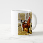 Rhode Island Red Rooster Jumbo-Tasse (Vorderseite Rechts)