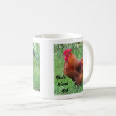Rhode Island Red Rooster Kaffeetasse (VorderseiteRechts)