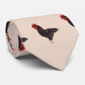 Rhode Island Red Rooster Krawatte (Gerollt)