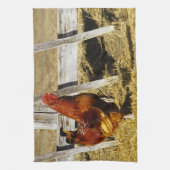 Rhode Island Red Rooster Küchentuch (Vertikal)