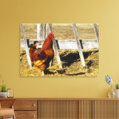 Rhode Island Red Rooster Leinwanddruck (Insitu (Wohnzimmer))