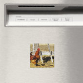 Rhode Island Red Rooster Magnet (In Situ (Geschirrspüler))