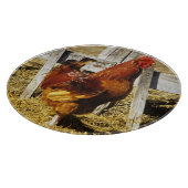 Rhode Island Red Rooster Schneidebrett (Ecke)