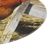 Rhode Island Red Rooster Schneidebrett (Ecke)