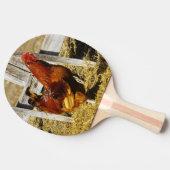 Rhode Island Red Rooster Tischtennis Schläger (Seitenansicht)