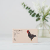 Rhode Island Red Rooster Visitenkarte (Stehend Vorderseite)
