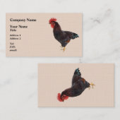 Rhode Island Red Rooster Visitenkarte (Vorne/Hinten)