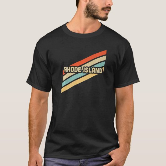 Rhode Island Retro Vintag Premium T-Shirt (Vorderseite)