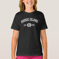 Rhode Island Retro Vintag Rhode Island Ri T-Shi