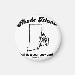 RHODE ISLAND - "RHODE ISLAND STAATS-MOTTO" T - MAGNET