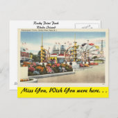 Rhode Island, Rocky Point Park Postkarte (Vorne/Hinten)