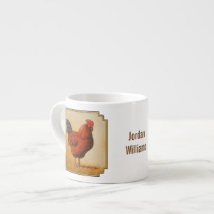 Rhode Island Rooster Chicken Espressotasse