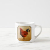 Rhode Island Rooster Chicken Espressotasse (Rechts)