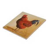 Rhode Island Rooster Chicken Fliese (Seite)