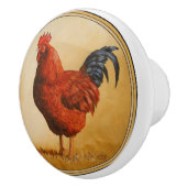 Rhode Island Rooster Chicken Keramikknauf (Rechts)