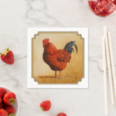 Rhode Island Rooster Chicken Serviette (Beispiel)