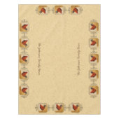 Rhode Island Rooster Gelber Hintergrund Tischdecke (Vorderseite)