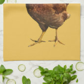 Rhode Island Rot-Henne-Huhn-Geschirrtuch Geschirrtuch (Gefaltet)