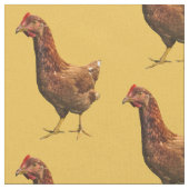 Rhode Island Rot-Henne-Huhn-Gewebe Stoff (Nahaufnahme)
