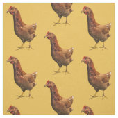 Rhode Island Rot-Henne-Huhn-Gewebe Stoff (Muster)