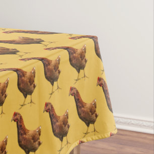 Rhode Island Rot-Henne-Huhn-Tischdecke Tischdecke