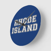 Rhode Island Runde Wanduhr (Winkel)