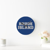 Rhode Island Runde Wanduhr (Zuhause)