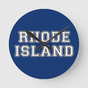 Rhode Island Runde Wanduhr