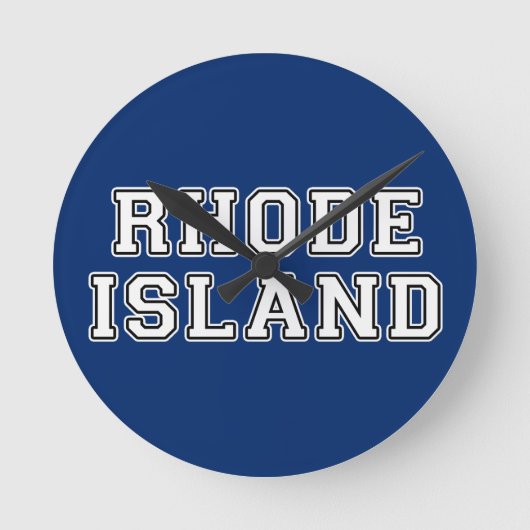 Rhode Island Runde Wanduhr (Vorderseite)