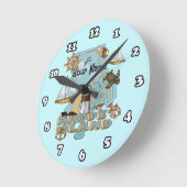 Rhode Island Runde Wanduhr (Winkel)