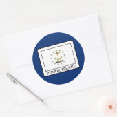 Rhode Island Runder Aufkleber (Umschlag)