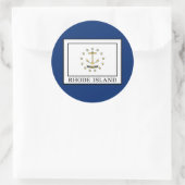 Rhode Island Runder Aufkleber (Tasche)