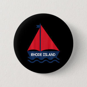 Rhode Island Segelboot Jungen Mädchen Kleinkind Button